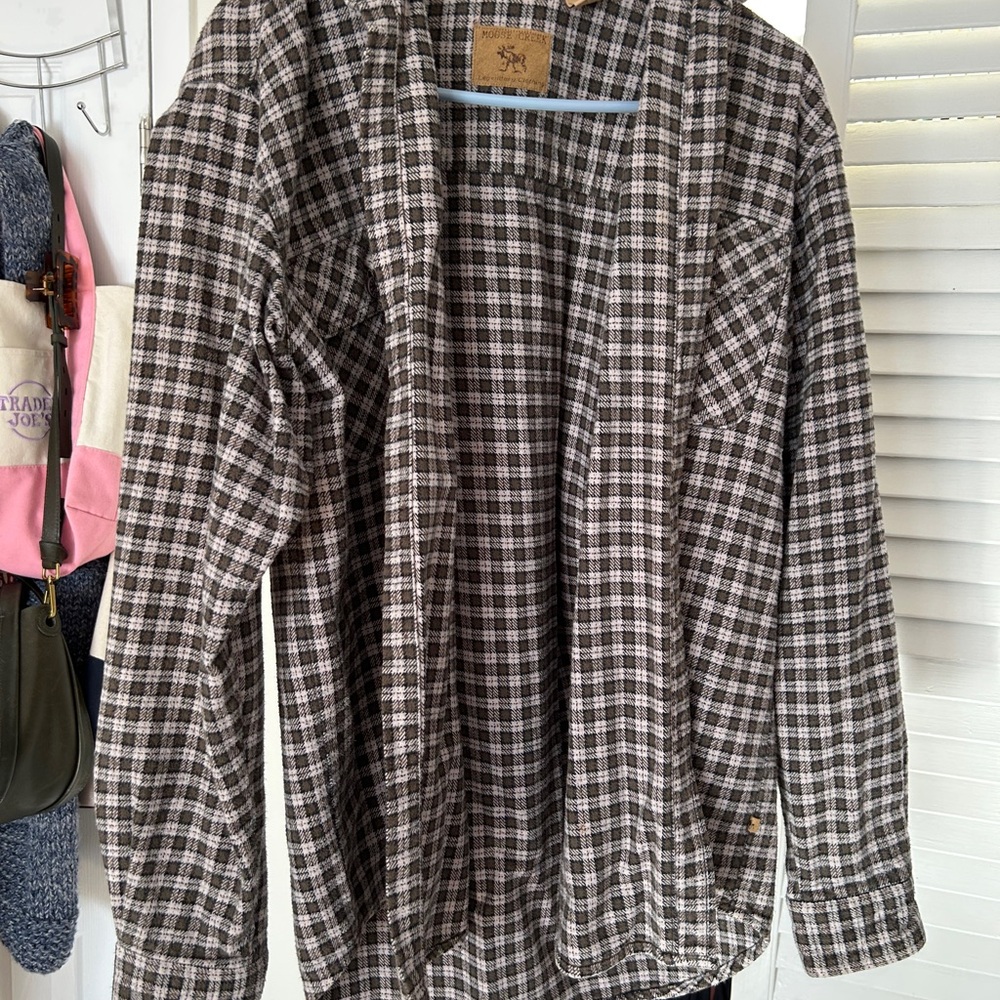 Plaid Button-Up Shirt